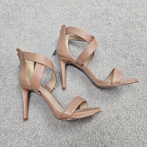 Kenneth Cole New York Brooke Leather Sandal in Latte
